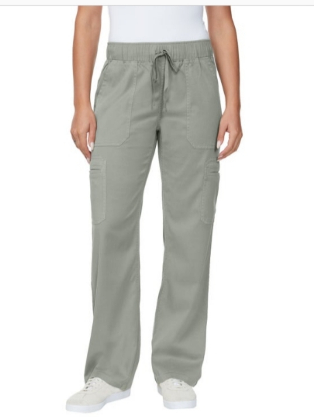 Buffalo Women's Cargo Tencel Pants with Elastic Waist